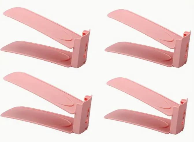 Nyxivo Home Apilador de zapatos Rosado