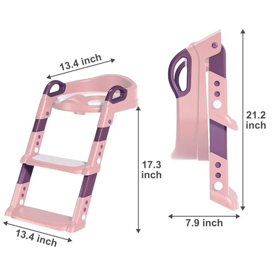 Nyxivo Kids Asiento de inodoro Rosado – imagen 2