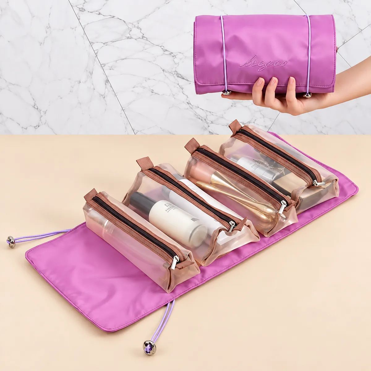 Nyxivo Auto Organizador 4 en 1 Morado