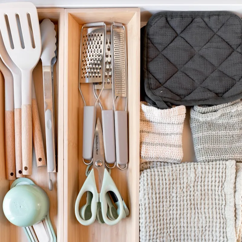 BambooLife Organizador de Cajones Extensible Bambú