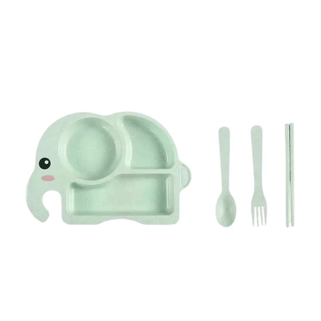 Nyxivo Kids Plato comedor Celeste – imagen 3