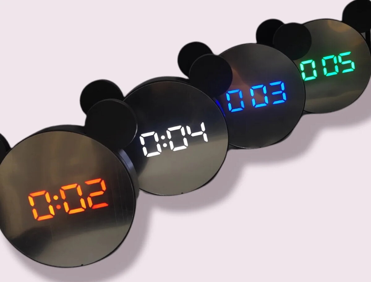 Reloj espejo led